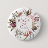 Dusty Rose Mutter des Bride Button (Vorderseite)