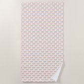 Dusty Rose Name Pattern Moderne Strandtuch (Vorderseite)