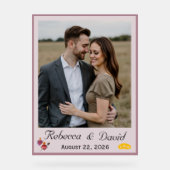 Dusty Rose & Pale Pink Two Hearts Catholic Wedding Acrylschild (Vorderseite)