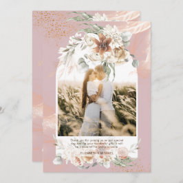 Dusty Rose Pampas Grass Floral FOTO DANKE