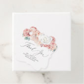 Dusty Rose Peach Floral Elegant Vielen Dank Geschenkanhänger (Beispiel)