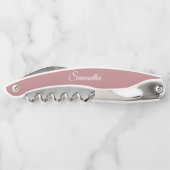 Dusty Rose Personalisiert Wedding Bridesmaid Kellnermesser (Rückseite)
