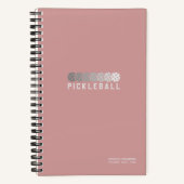 Dusty-Rose-Pickleball-Logo Notizblock (Vorderseite)