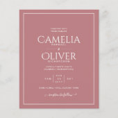 Dusty Rose Pink All-in-1 Hochzeit mit UAWG (Vorderseite)