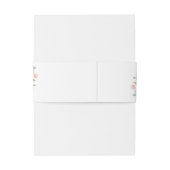 Dusty Rose Pink Aquarell Floral | Hochzeit Einladungsbanderole (Rückseitenbeispiel)