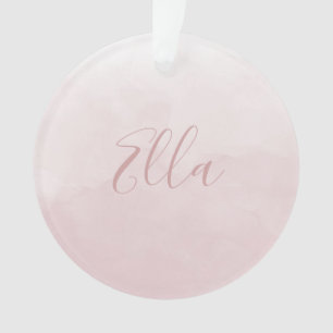 Dusty Rose Pink Blush Foto Ornament