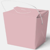 Dusty Rose Pink Chic Custom Baby Shower Fortune Geschenkschachtel (Rückseite)