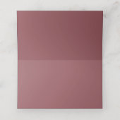 Dusty Rose Pink Gold Wedding Tischnummer Namen Platzkarte (Innenseite Aufgefaltet)