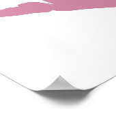 Dusty Rose Pink Lipstick Lippen Poster (Ecke)