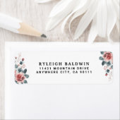 Dusty Rose Pink Mauve Elegant Greenery Floral  (Insitu)