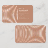 Dusty Rose Pink Moderne Abstrakte Visitenkarte (Vorne/Hinten)