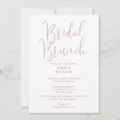 Dusty Rose Pink Modernes Script Bridal Bunch Dusch Einladung (Vorderseite)