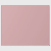 Dusty Rose Pink Solid Geschenkpapier (Flach)