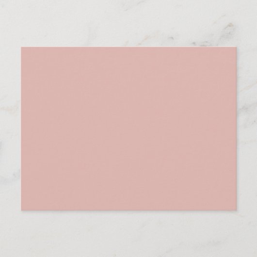 Dusty Rose Pink Solid Trend Hintergrund Postkarte (Vorderseite)