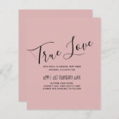 Dusty Rose Pink Wedding (Vorne/Hinten)