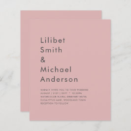 Dusty Rose Pink Wedding