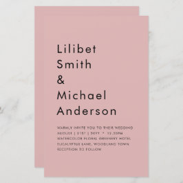 Dusty Rose Pink Wedding