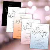 Dusty Rose Pink Wedding Invitation Foto QR Code Einladung