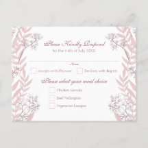 Dusty Rose Pink Wedding Vintag Botanisch