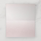 Dusty Rose Platzkarte (Innenseite Aufgefaltet)