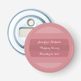 Dusty Rose Polterabend oder Anniversary Party Flaschenöffner