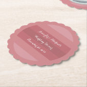 Dusty Rose Polterabend oder Anniversary Party Untersetzer (angewinkelt)