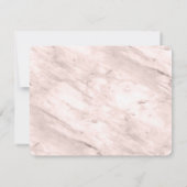 Dusty Rose Romantischer Rahmen mit Foto Save The Date (Rückseite)