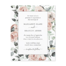 Dusty Rose Rosa Blumenladen Einladung