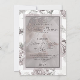 Dusty Rose Rosa Brautparty Ankündigung