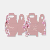 Dusty Rose Rosa Elegante Blumentaufe Geschenkschachtel (Ungefaltet)