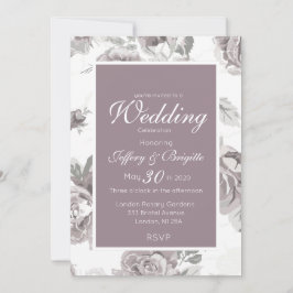 Dusty Rose rosa Hochzeitsankündigung Ankündigung