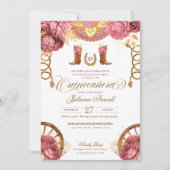 Dusty Rose Rosa Rodelbahn mit Aussicht Einladung (Vorderseite)