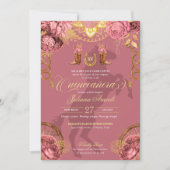 Dusty Rose Rosa Rodelbahn mit Aussicht Einladung (Vorderseite)