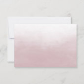 Dusty Rose Rosa Rosa Blüte Save the Date (Rückseite)