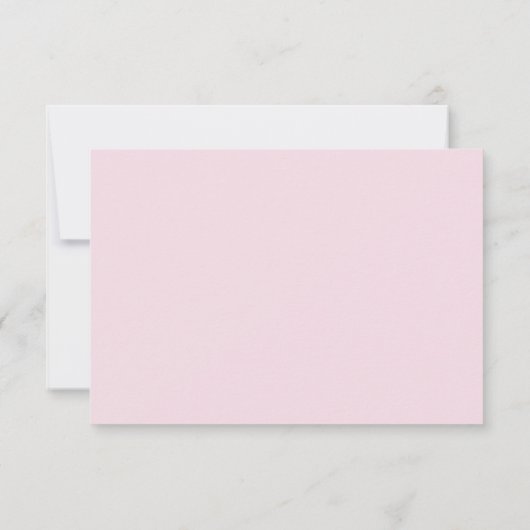 Dusty Rose Rosa UAWG Reservierte Sitzhochzeit RSVP Karte (Rückseite)