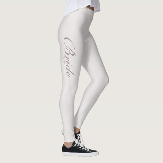 Dusty Rose rosa Verlobung Braut zu Bein Leggings (Rechts)