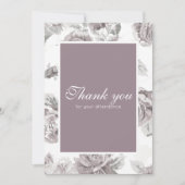 Dusty Rose rosa Verlobungsparty danke (Vorderseite)