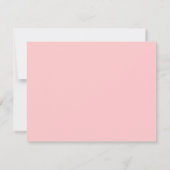 Dusty Rose RSVP Karte (Rückseite)