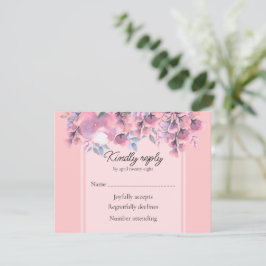Dusty Rose RSVP Karte