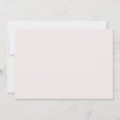 Dusty Rose & Rustic Boho Blues Hochzeit Save The Date (Rückseite)