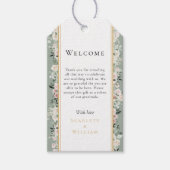 Dusty Rose Sage Green Hochzeit in Urlaubsort Willk Geschenkanhänger (Vorderseite)