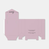 Dusty Rose Simple & Elegant Liebe Wedding ScrIpt Geschenkschachtel (Ungefaltet)