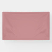 Dusty Rose Solid Color Banner (Horizontal)