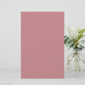 Dusty Rose Solid Color Briefpapier (Stehend Vorderseite)
