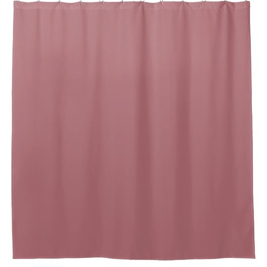Dusty Rose Solid Color Duschvorhang (Vorderseite)