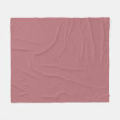 Dusty Rose Solid Color Fleecedecke (Vorderseite (Horizontal))