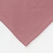 Dusty Rose Solid Color Fleecedecke (Ecke)