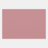 Dusty Rose Solid Color Geschenkpapier Set (Vorderseite)