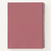 Dusty Rose Solid Color Notizblock (Rückseite)