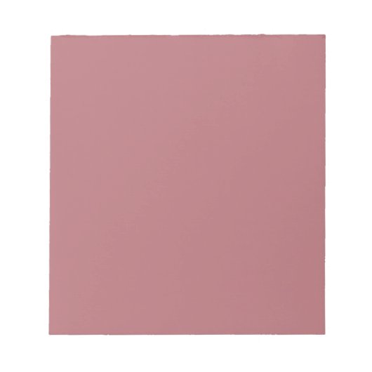 Dusty Rose Solid Color Notizblock (Vorderseite)